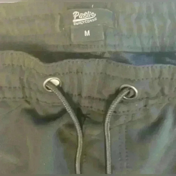 PUBLIC BLACK UNISEX SLIM FIT STRETCH PANTS COMFORTABLE STYLISH SIZE M - Picture 2 of 4